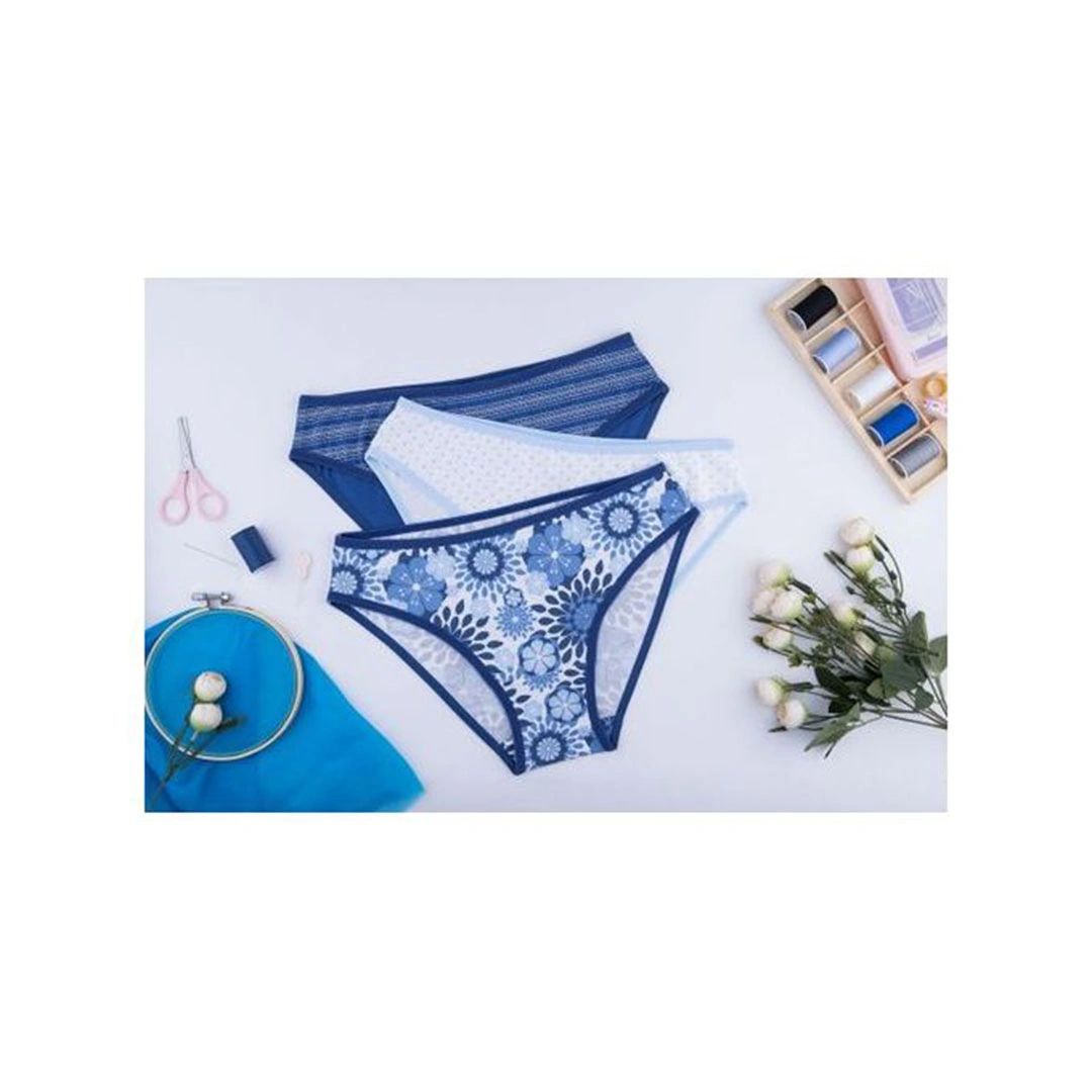 بانتي قطن حريمي مطبوع - 3 قطع