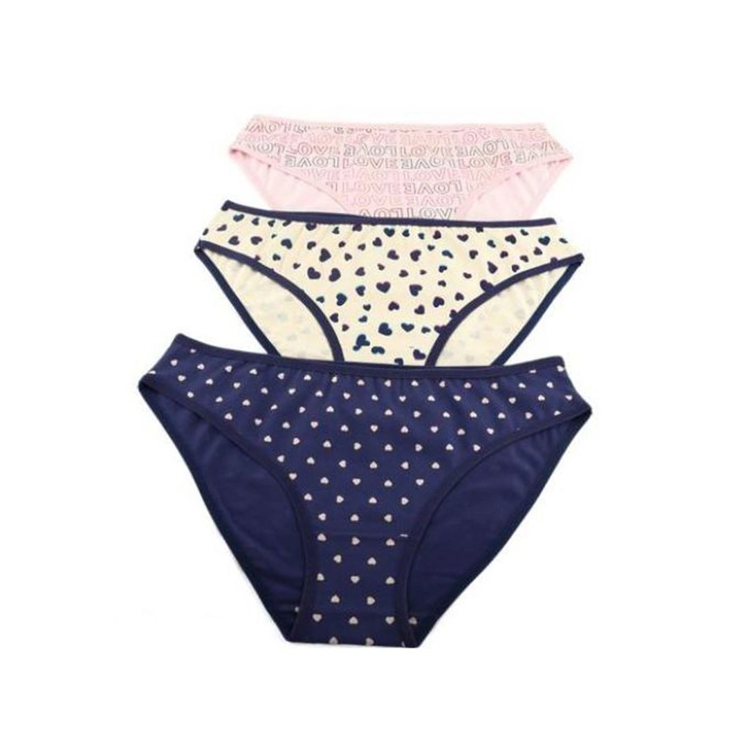 بانتي قطن مطبوع حريمي - 3 قطع