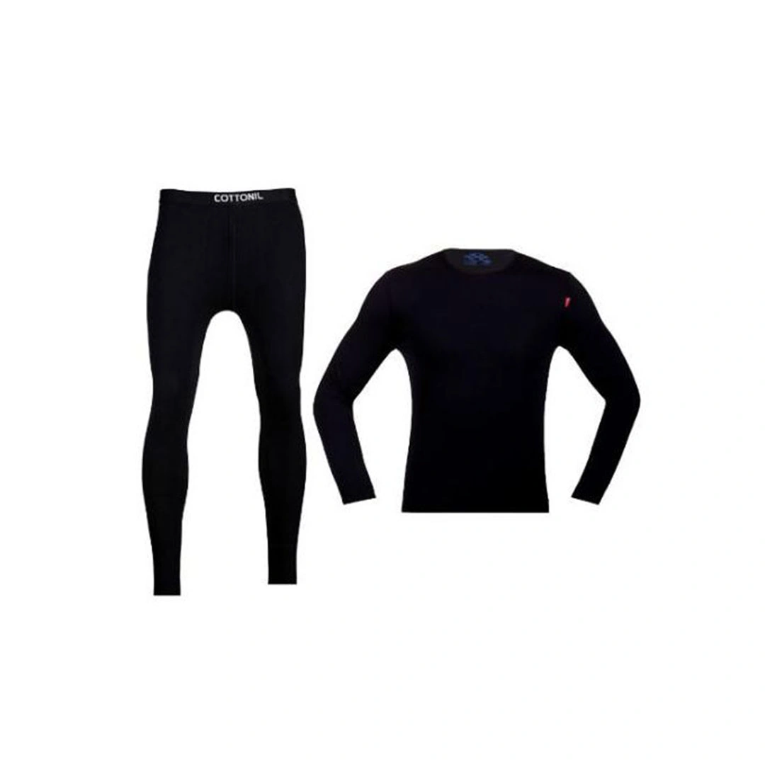 طقم دفاية كم وكلسون للرجال - أسود