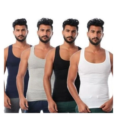 فانلة حمالات رجالي - 4 قطع