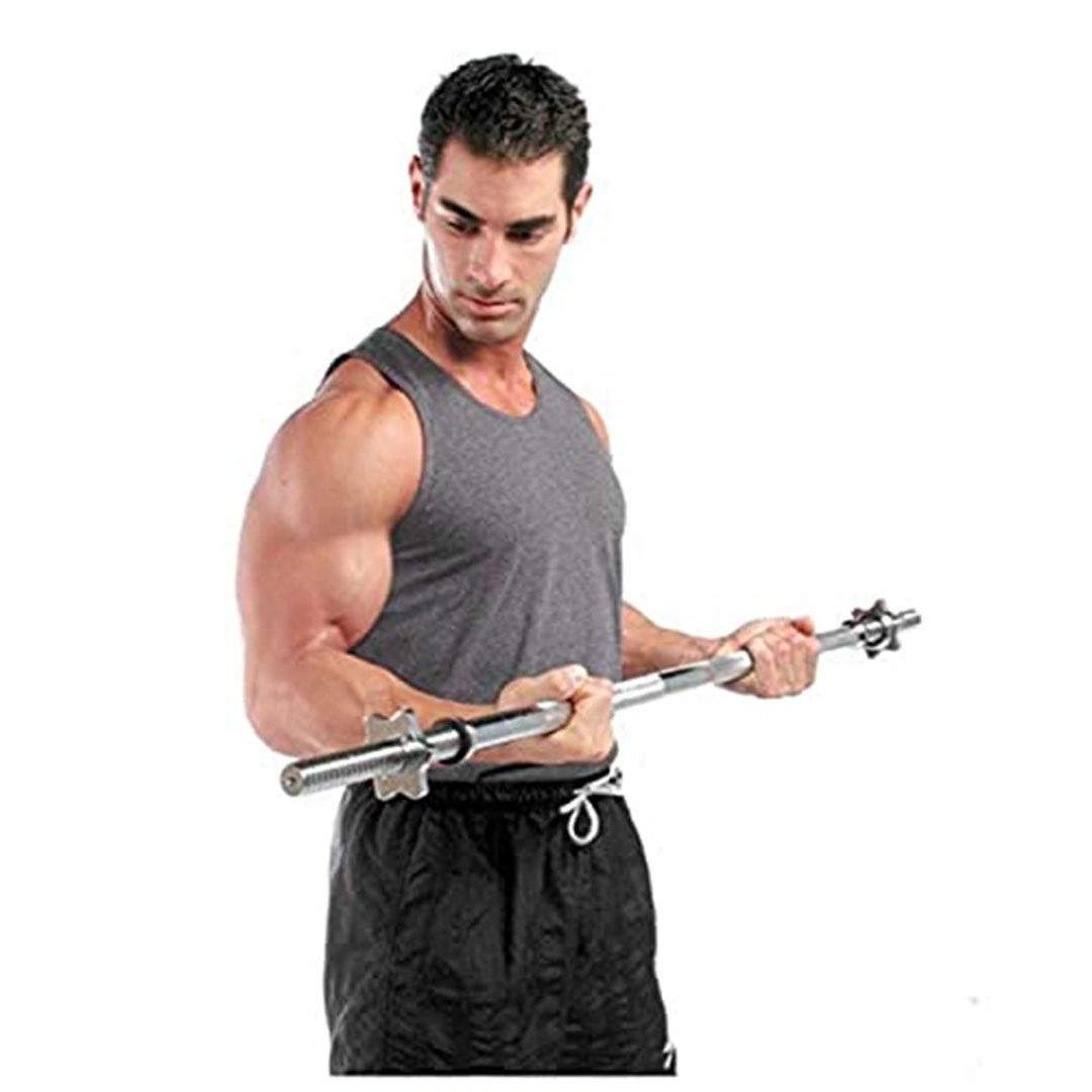 بار اوزان  مطلي بالكروم 47 بوصة - فضي