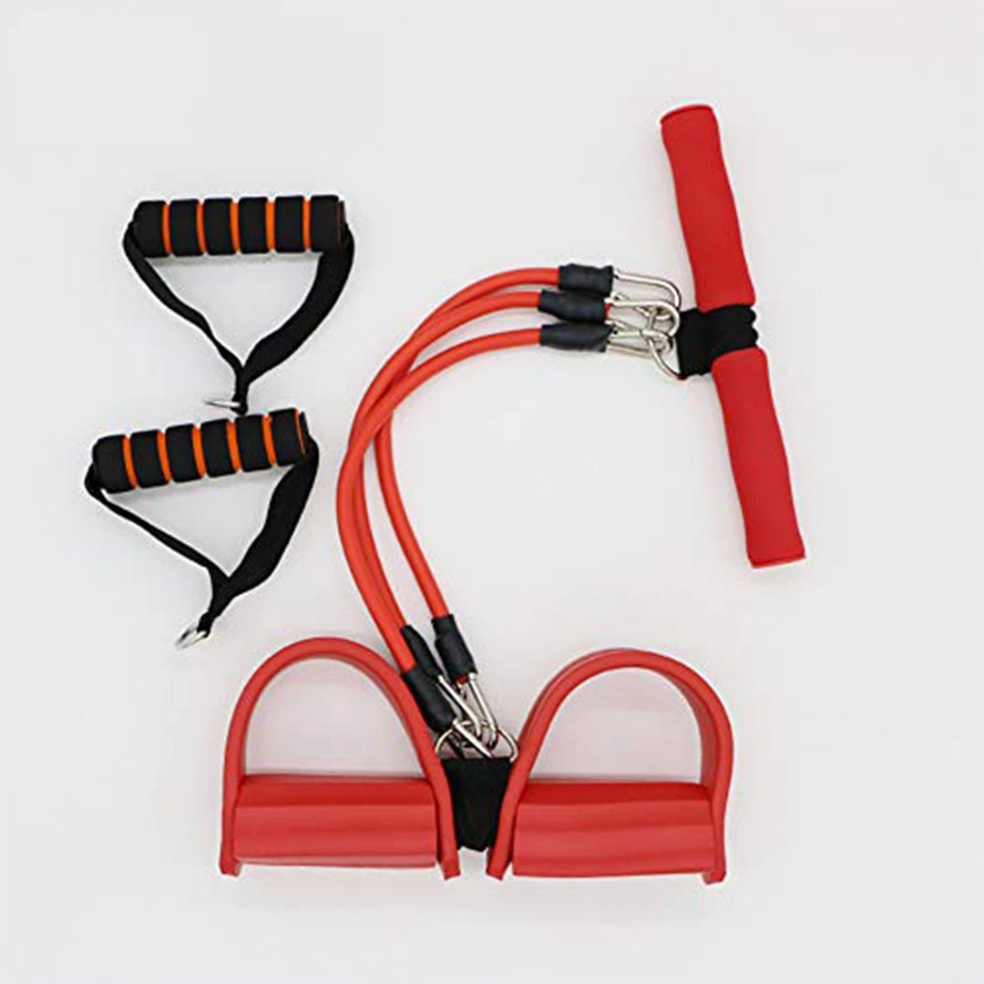 أداة تمارين رياضية مع سجادة لتمرين الجلوس - أحمر