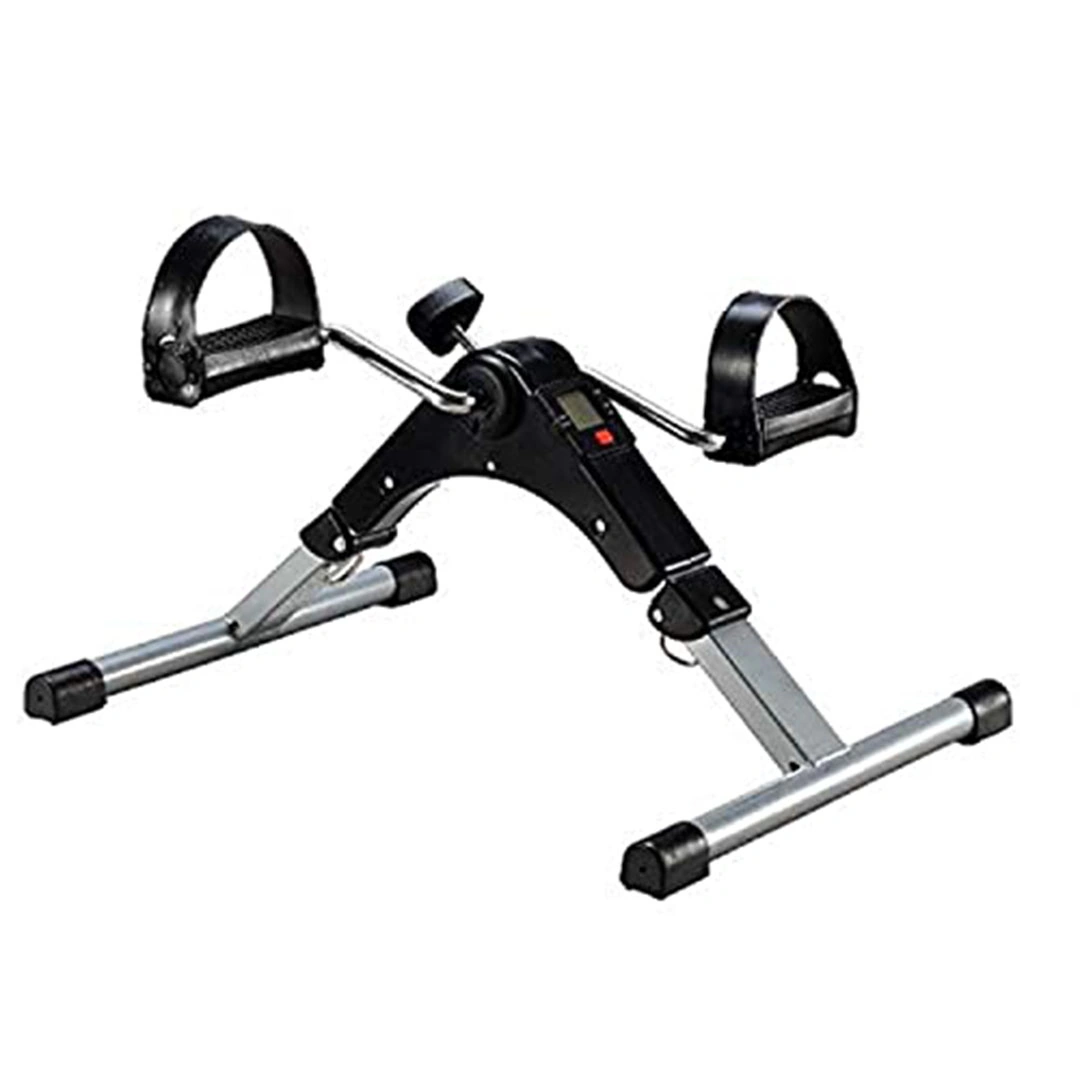 دراجة مكتب بدواسة لتمرين الساق مع شاشة LCD - أسود