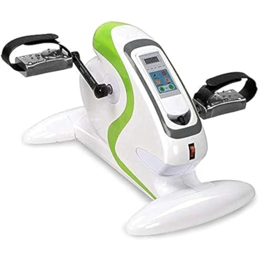 جهاز تمرين كهربائي صغير بدواسة  - ابيض/اخضر - HSM-10CE