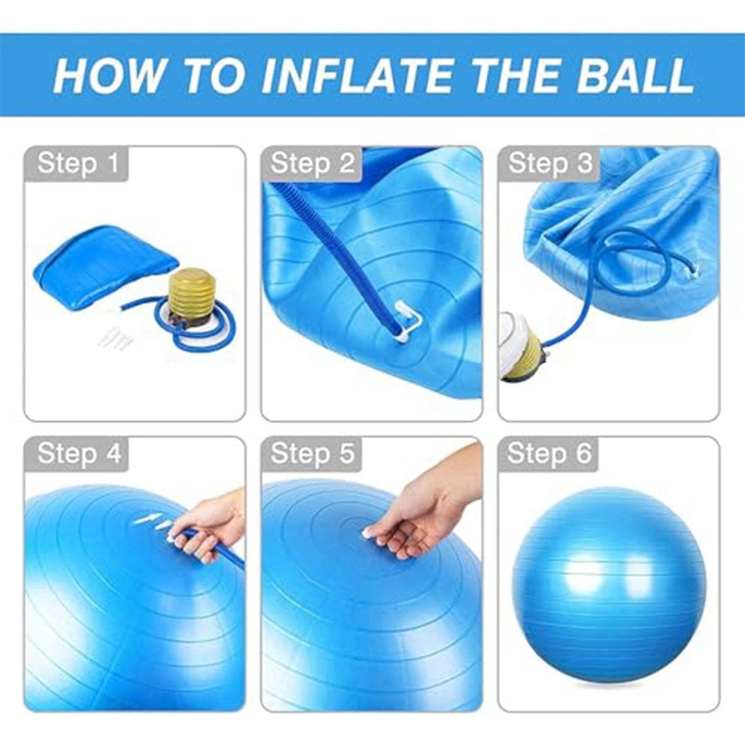 كرة يوجا سميكة - 75 سم - بينك