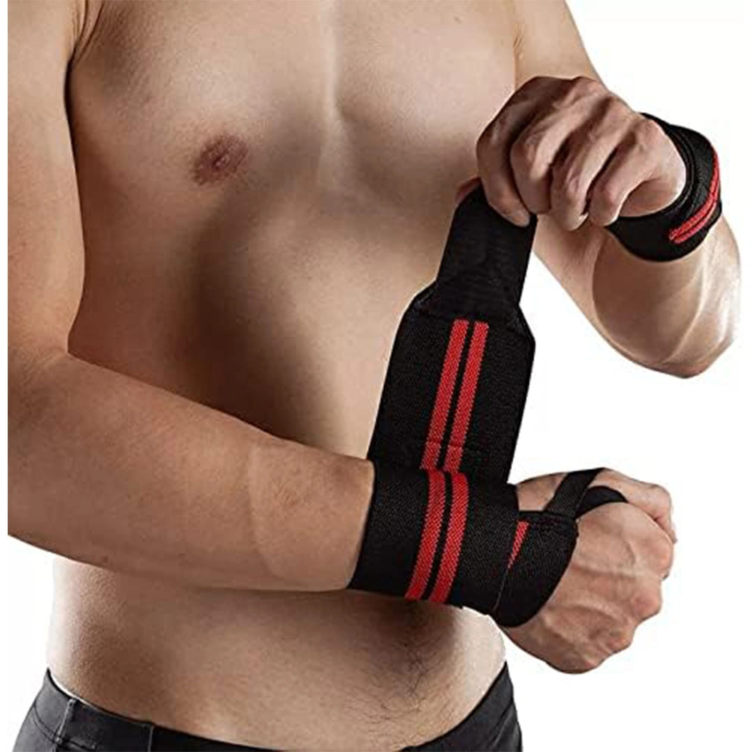 احزمة ضغط للمعصم قابلة للتعديل - أحمر