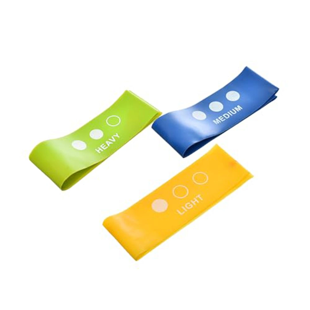 مجموعة أحزمة مقاومة عالية الجودة للتمرين - 3 قطع - متعددة الألوان