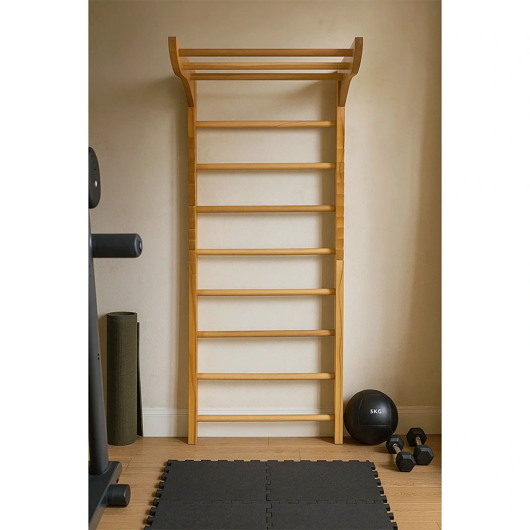 سلم سويدي خشبي جداري