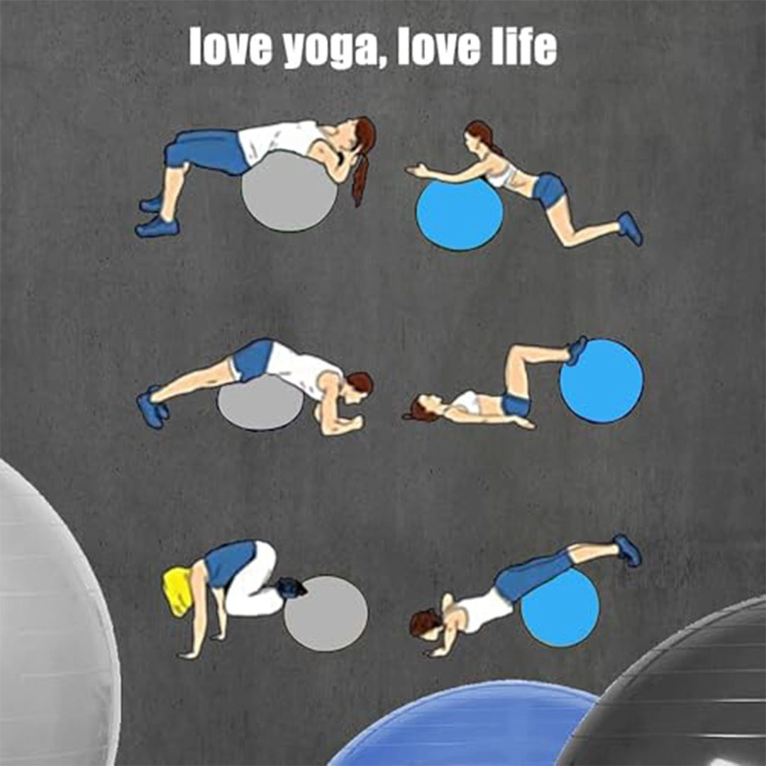 كرة يوجا سميكة - 75 سم - بينك