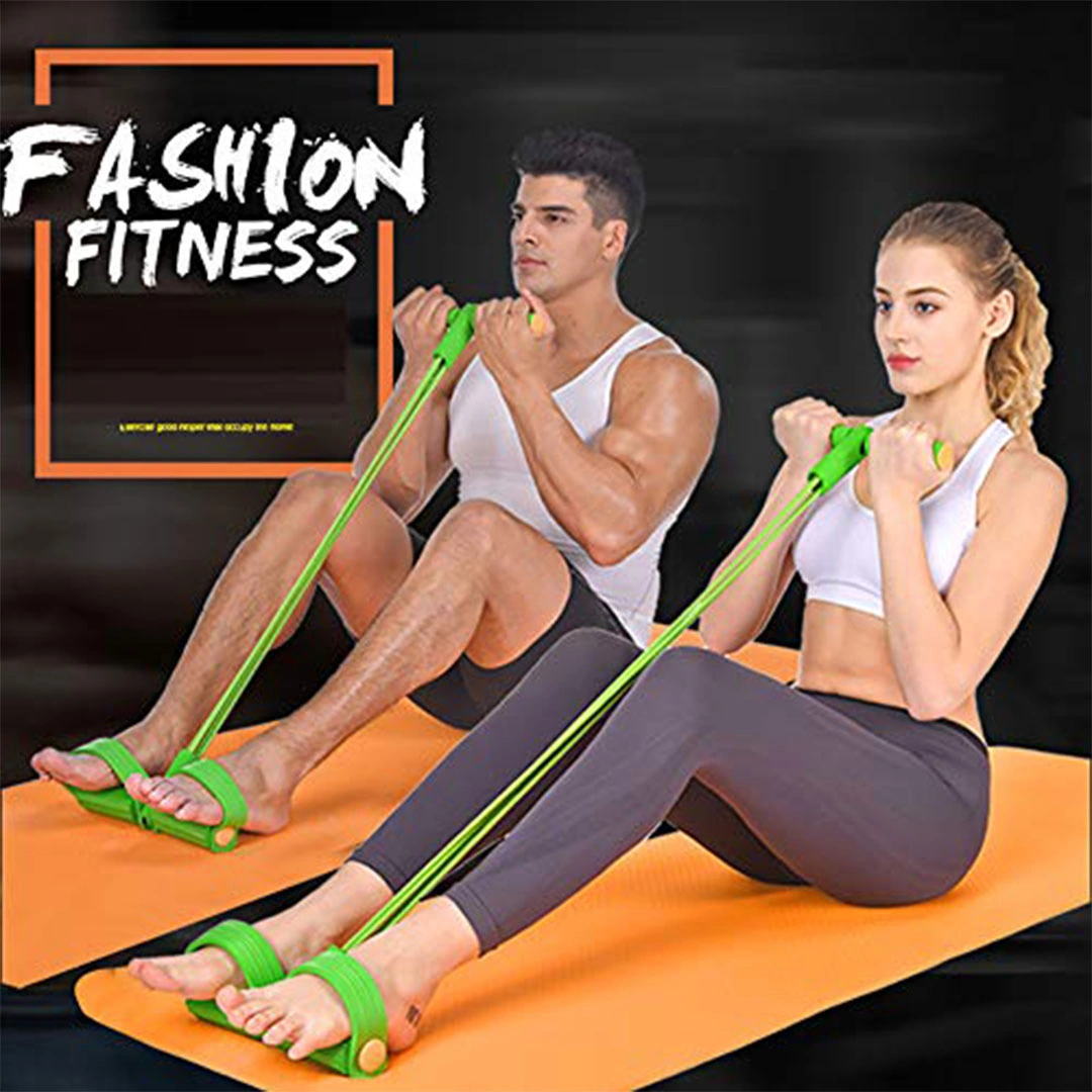 أداة تمارين رياضية مع سجادة لتمرين الجلوس - أحمر