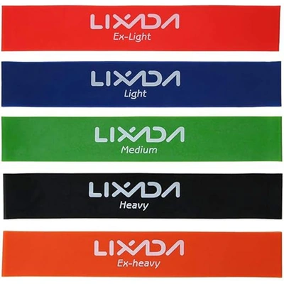 مجموعة احزمة مقاومة رياضية من ليكسادا - 5 قطع