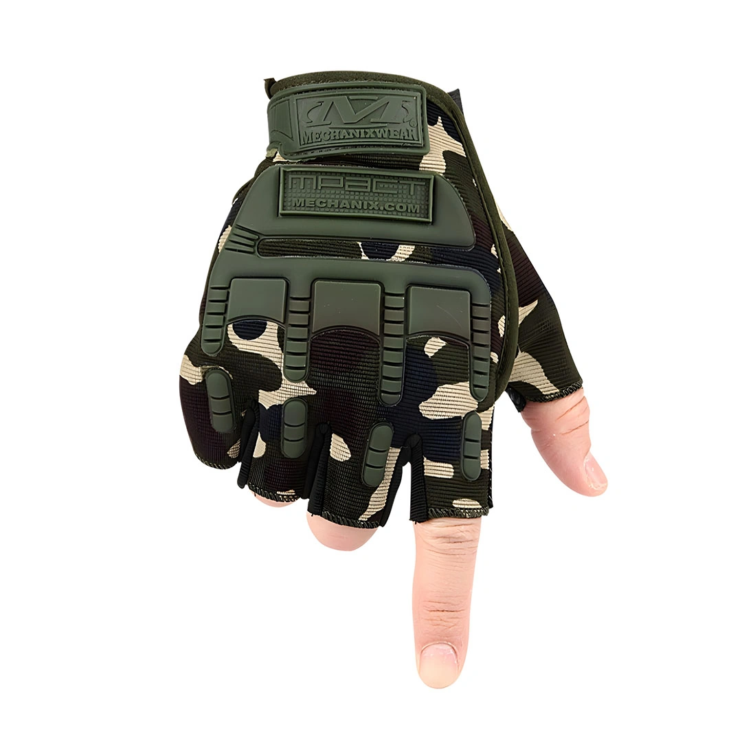 جوانتي جلد نصف اصابع رياضي وللدراجات النارية