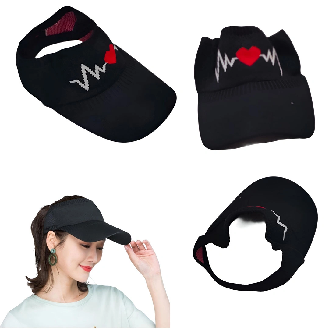 كاب شمسي رياضي قابل للتعديل - قطن - أسود