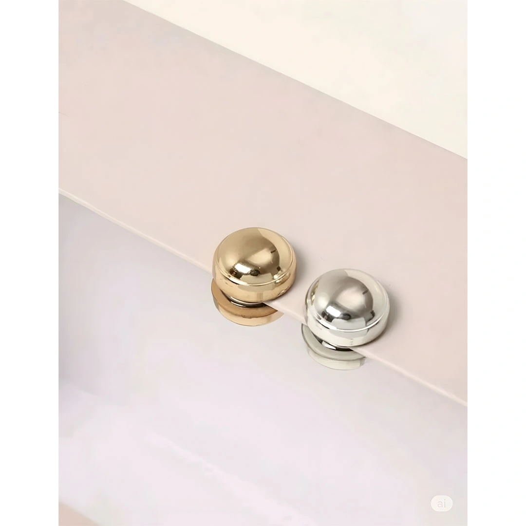 دبابيس حجاب مغناطيسية - 2 قطعة - ذهبي / فضي