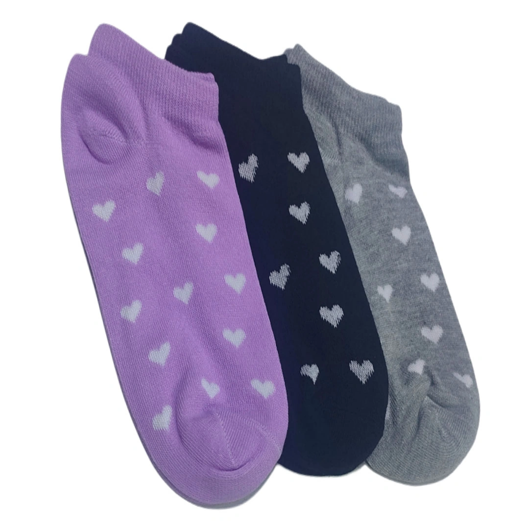 شراب أنكل حريمي قصير منقوش - 3 زوج