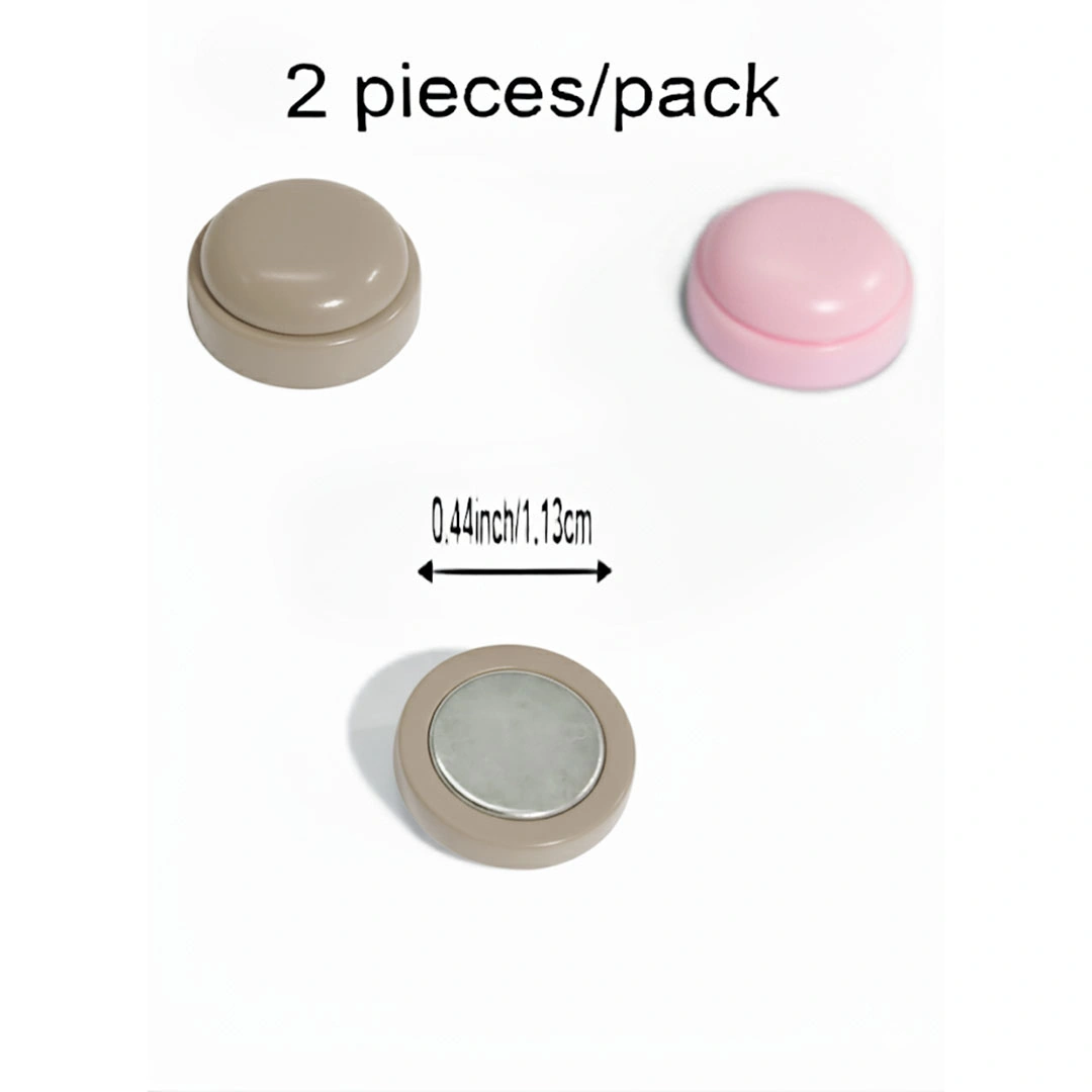 دبابيس حجاب مغناطيسية - 2 قطعة - بينك / كافية