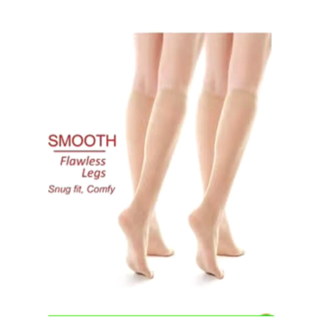 شراب فوال طويلة - 4 قطعة - بيج/أسود