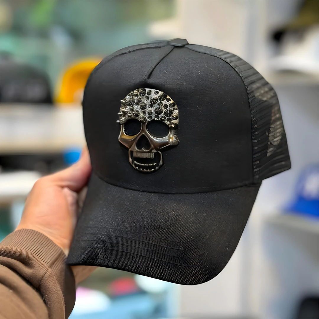 كاب سناب باك شبك رياضي كاجوال - ألياف صناعية - أسود