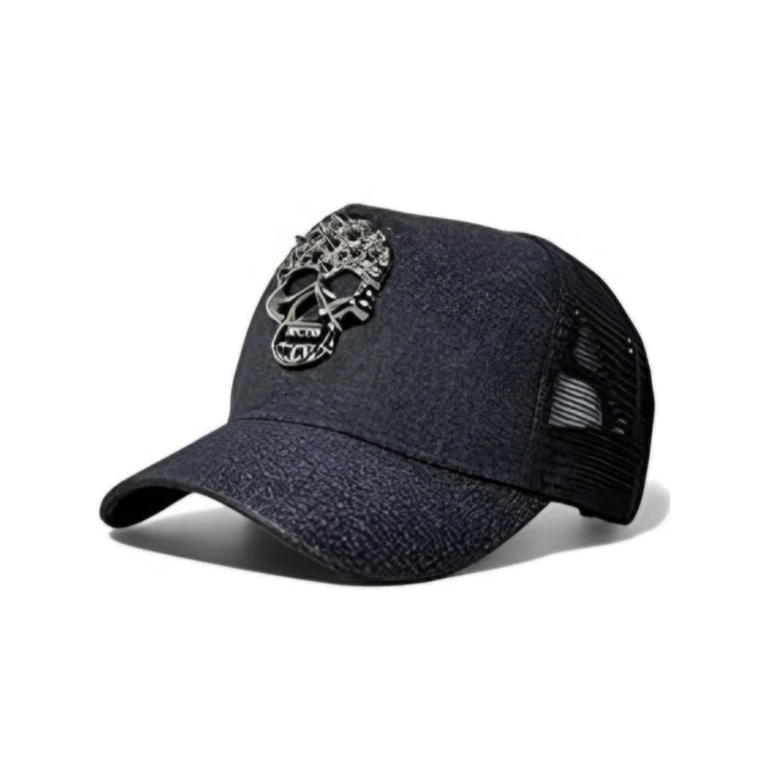 كاب سناب باك شبك عصري رياضي - ألياف صناعية - رمادي غامق