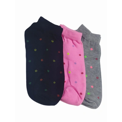 شراب أنكل حريمي قصير منقط - 3 زوج