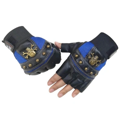 جوانتي جلد رياضي مفتوح - أسود/ أزرق