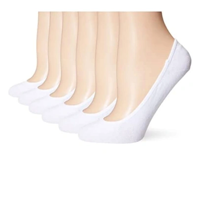 شراب يونيكس مخفي قطن - 6 أزواج - أبيض