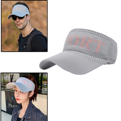 كاب شمسي رمادي كلاسيك قابل للتعديل - قطن - رمادي