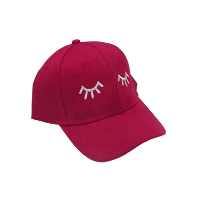 كاب شمسي بلون أحمر جريء - أكريليك - أحمر