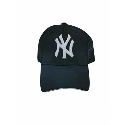 قبعة بيسبول شبكية مميزة للجنسين - قماش شبكي - أسود