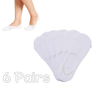 شراب يونيكس قصير قطن - 6 أزواج - أبيض