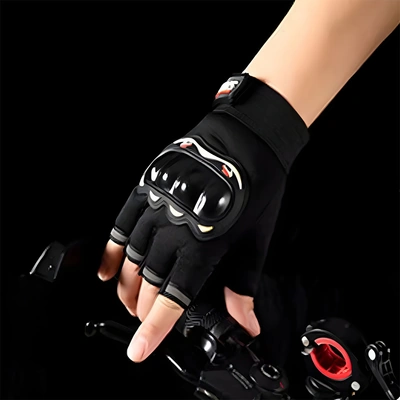 جوانتي جلد نصف اصابع رياضي وللدراجات النارية