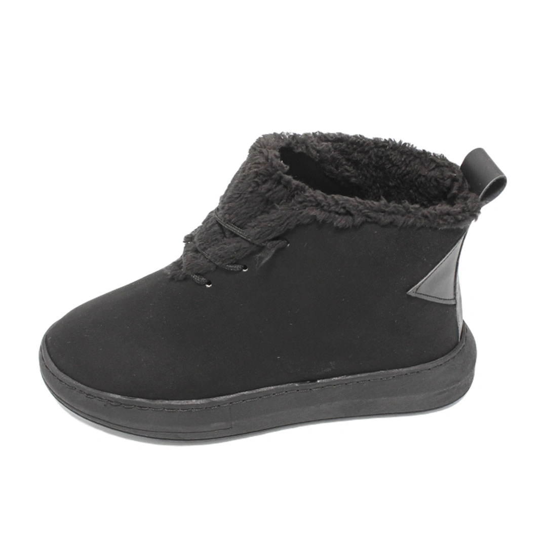 788هاف بوت قطيفة حريمي - أسود