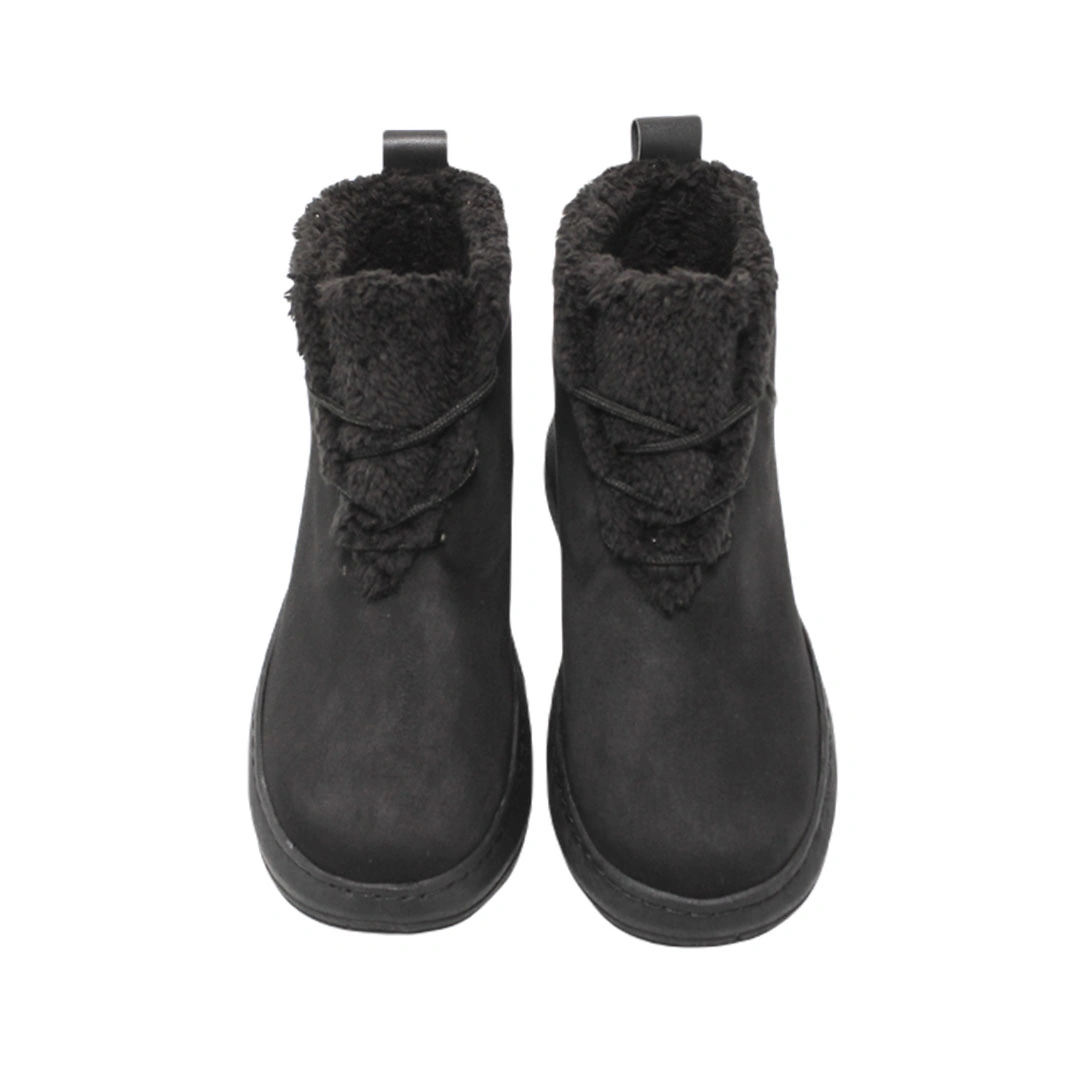 788هاف بوت قطيفة حريمي - أسود