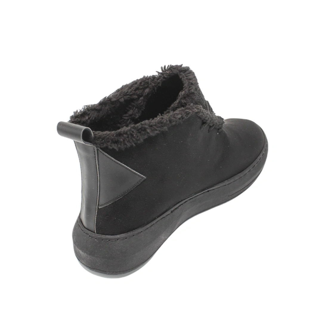 788هاف بوت قطيفة حريمي - أسود