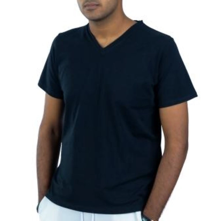 تيشيرت رجالي سادة رقبة V