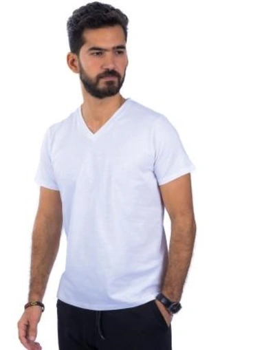 تيشيرت رجالي سادة رقبة V