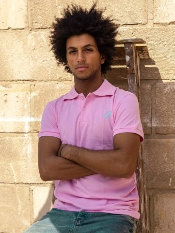 تي شيرت بولو سادة للجنسيين