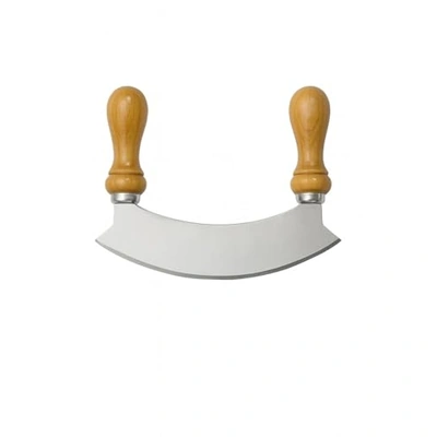 مخرطة ملوخية بشفرة فولاذية ومقابض خشب