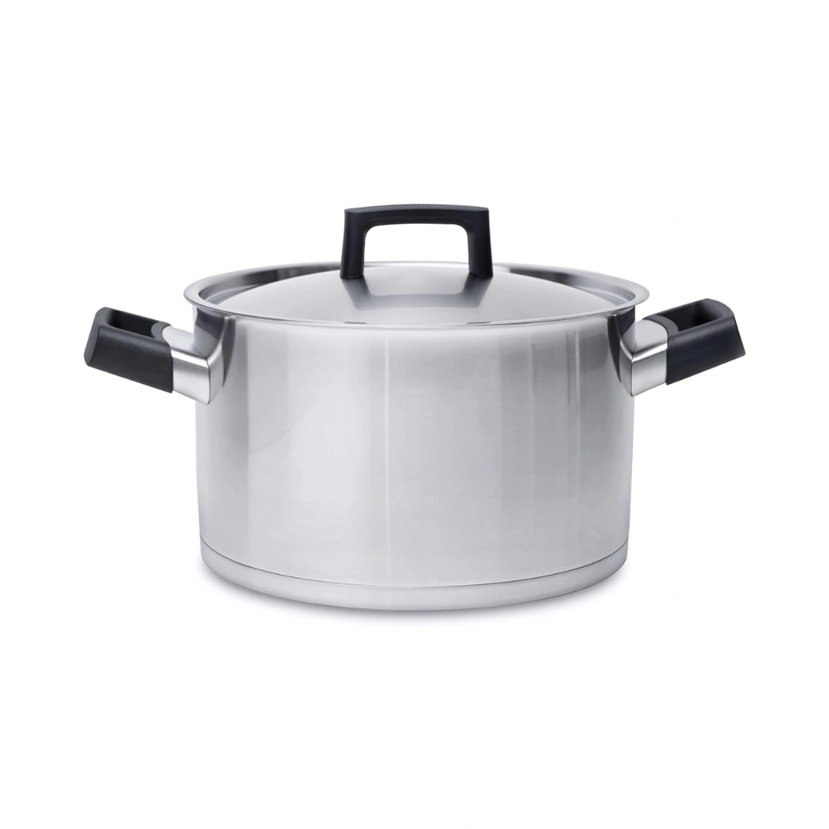 كسرولة ستانلس ستيل بغطاء من بيرغوف  - 24 سم - فضي