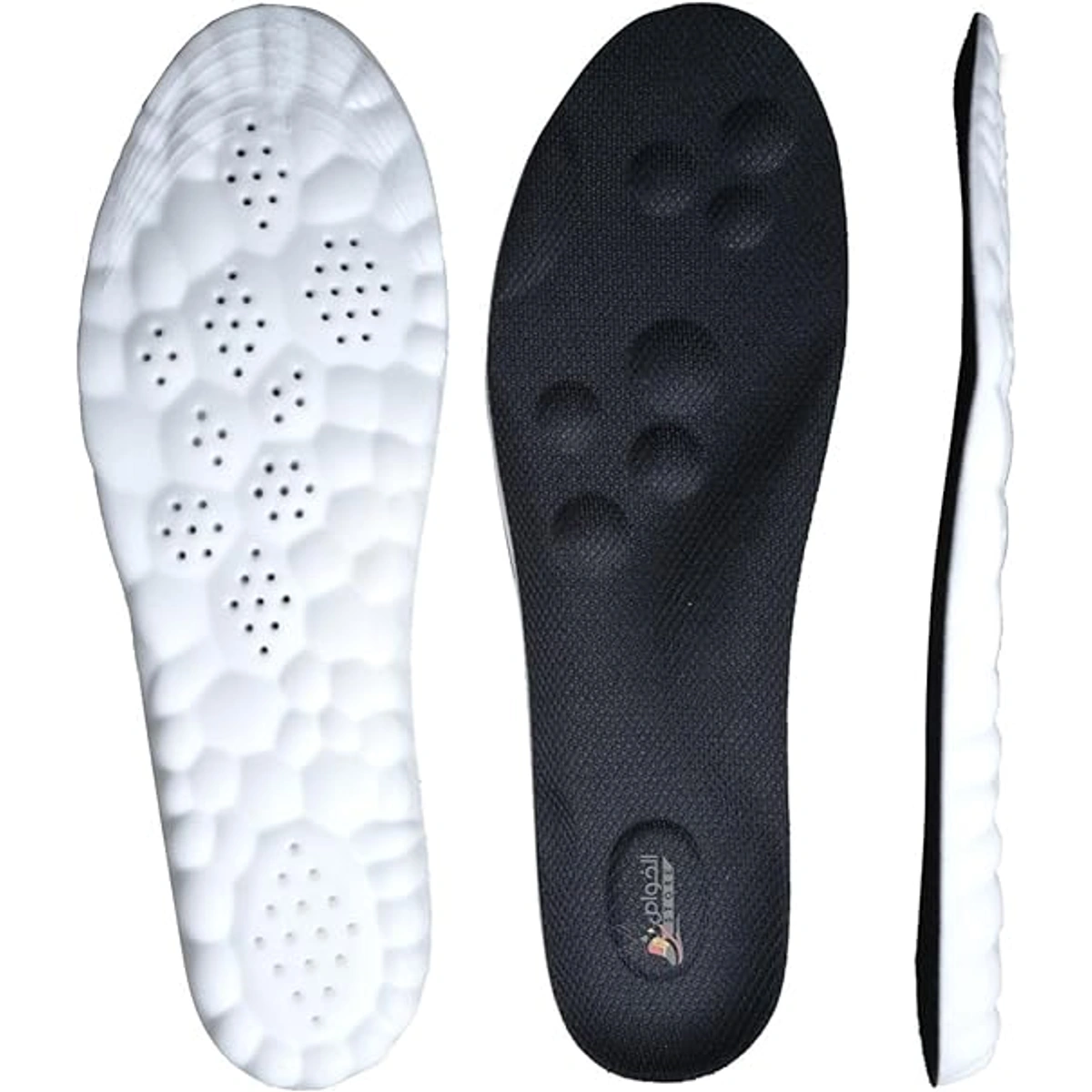 فرش طبي ميرون فوم - أبيض/أسود