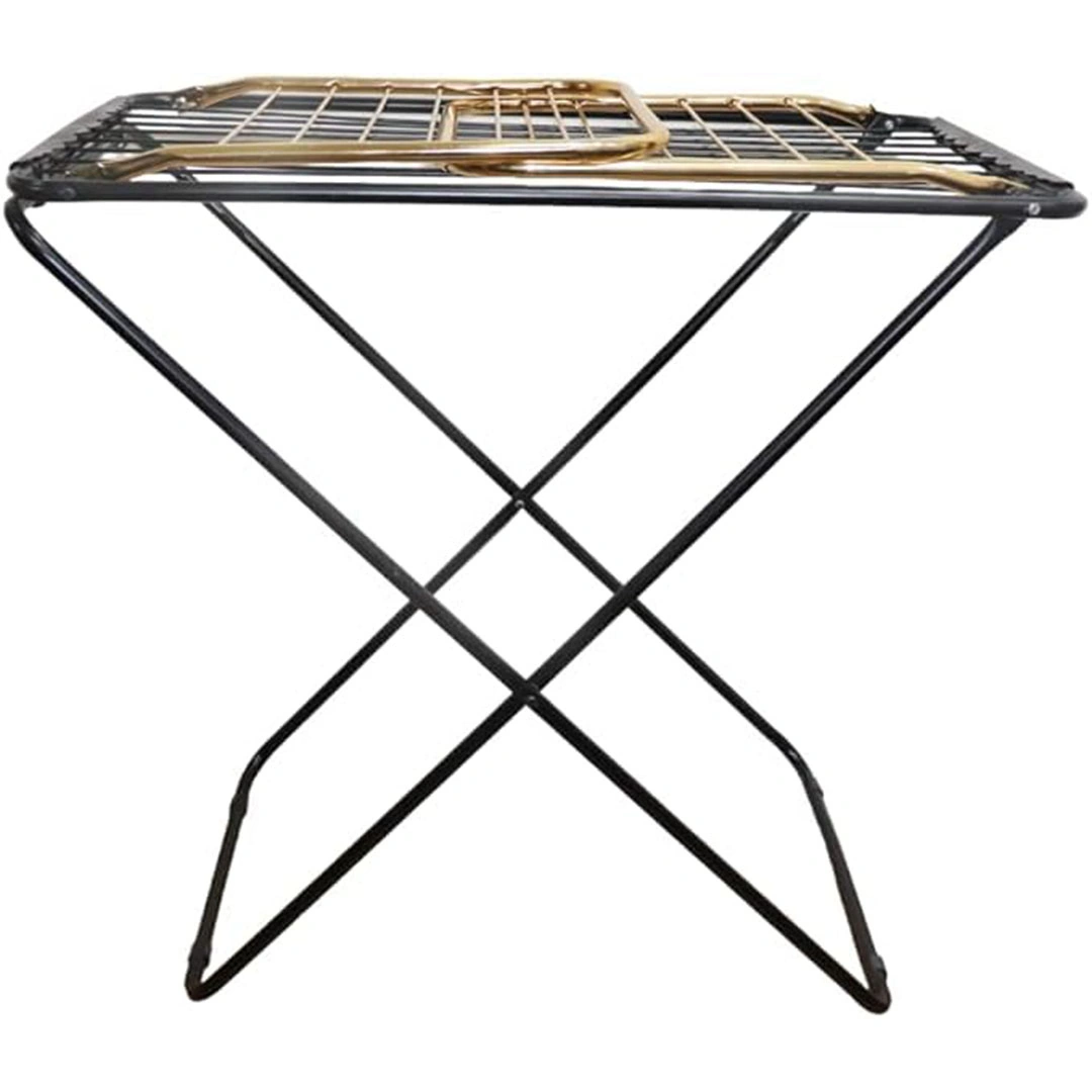 منشر تجفيف ملابس قابل للطي - أسود