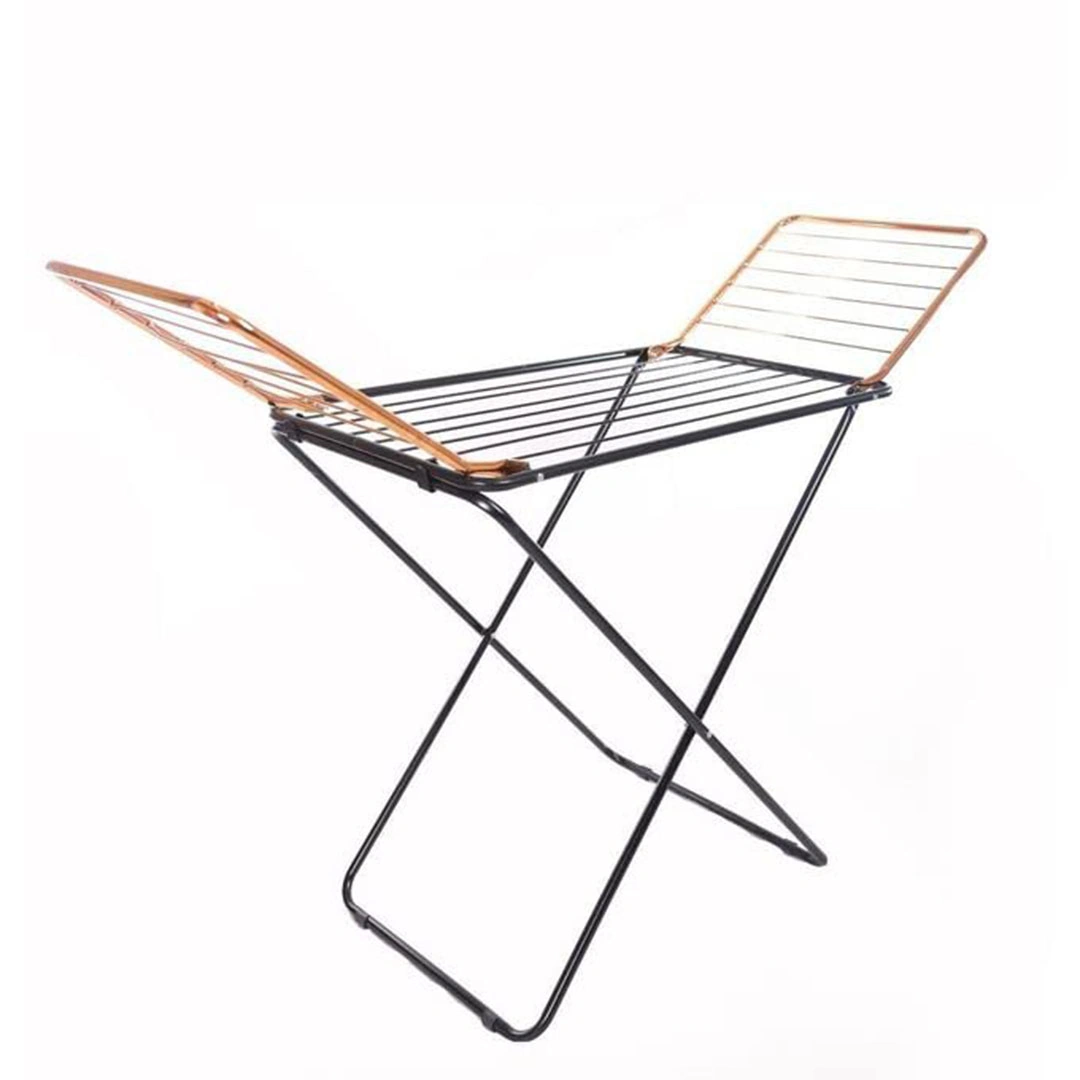 منشر تجفيف ملابس قابل للطي - أسود