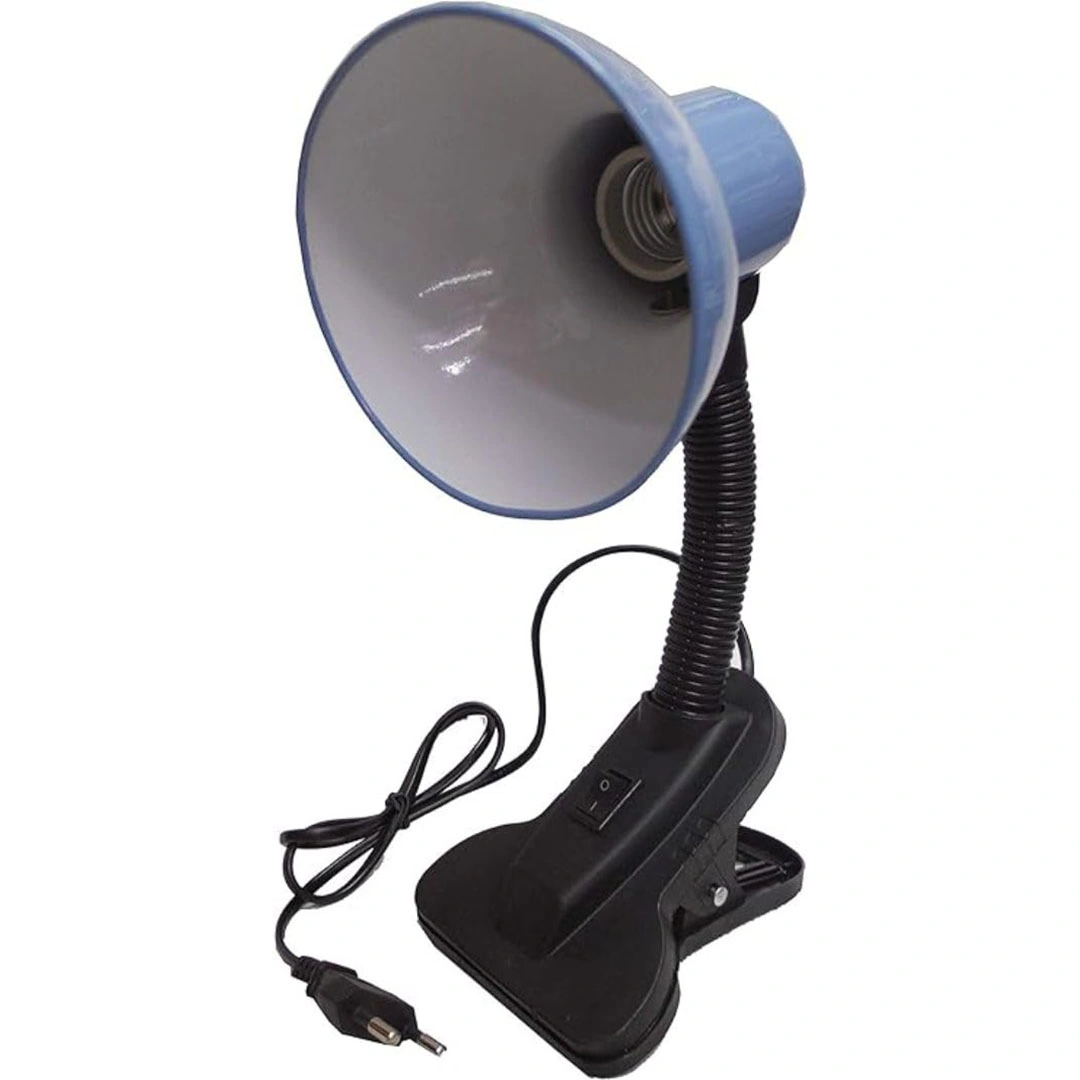 أباجورة مشبك سهل التثبيت بالمكتب - أزرق