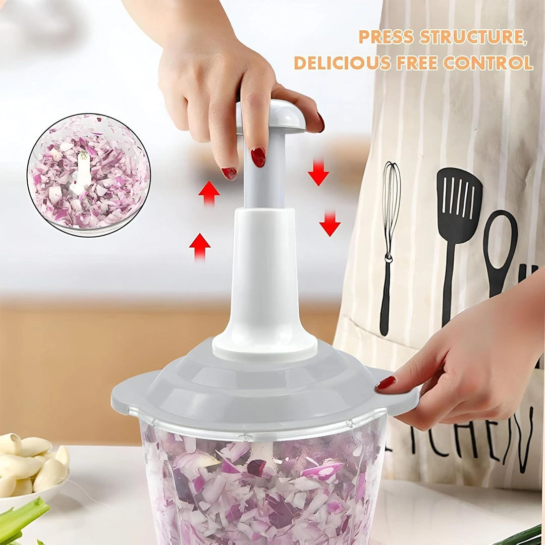 مفرمة خضروات قطع يدوية - 2 لتر