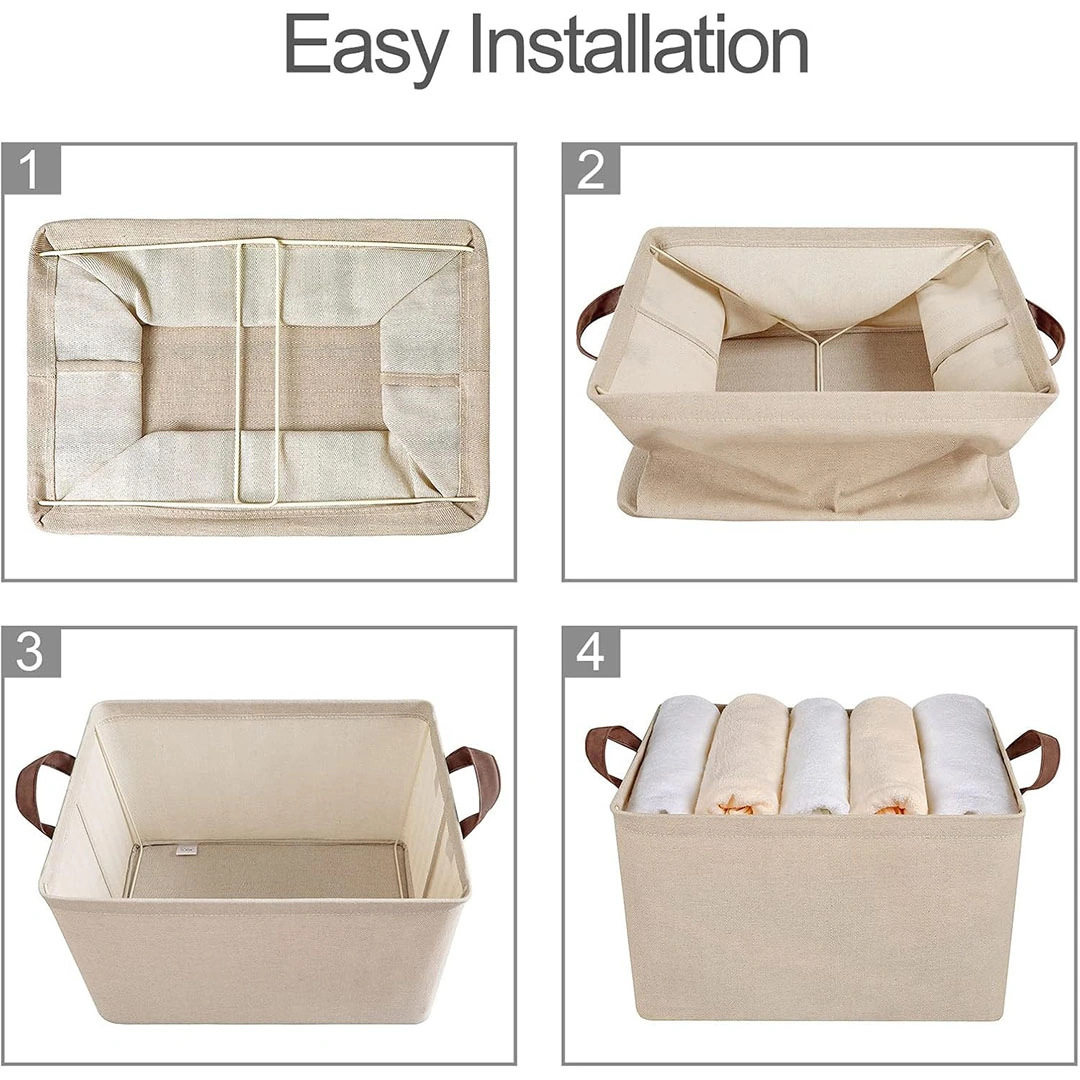 منظم ملابس قماش - بيج