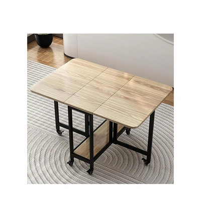 ترابيزة ضيافة قابلة للطى - مقاس 120سم * 80 سم - ذهبي