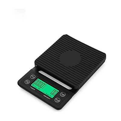 ميزان مطبخ ديجيتال الكتروني صغير  - 0.1-5000 جم اسود