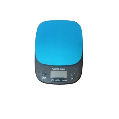 ميزان مطبخ رقمي بشاشة عرض LCD10 كجم - بالأزرق *الأسود.