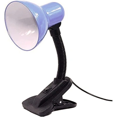 أباجورة مشبك سهل التثبيت بالمكتب - أزرق