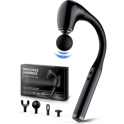 مسدس تدليك بقبضة ممتدة للوصول إلى مناطق الجسم بسهولة